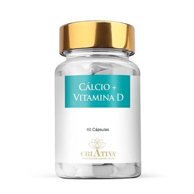 Cálcio + Vitamina D 60 Cápsulas
